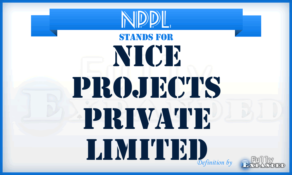 NPPL - Nice Projects Private Limited