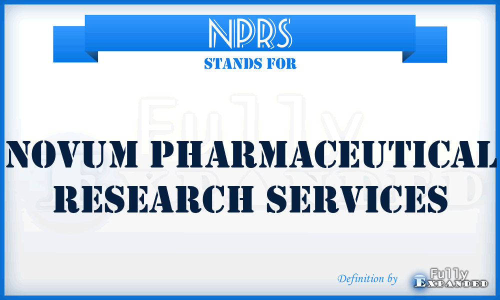 NPRS - Novum Pharmaceutical Research Services