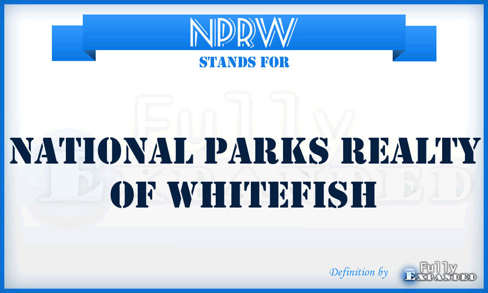 NPRW - National Parks Realty of Whitefish