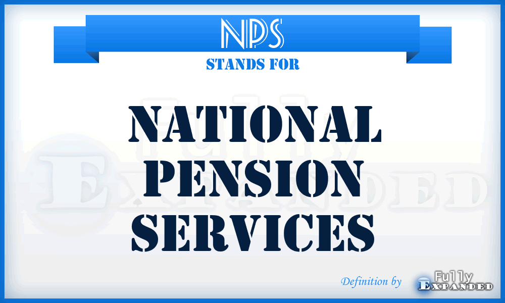 NPS - National Pension Services