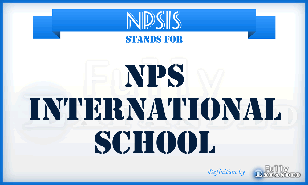 NPSIS - NPS International School