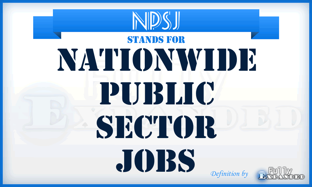 NPSJ - Nationwide Public Sector Jobs