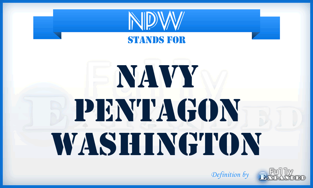 NPW - Navy Pentagon Washington