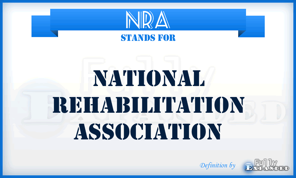 NRA - National Rehabilitation Association