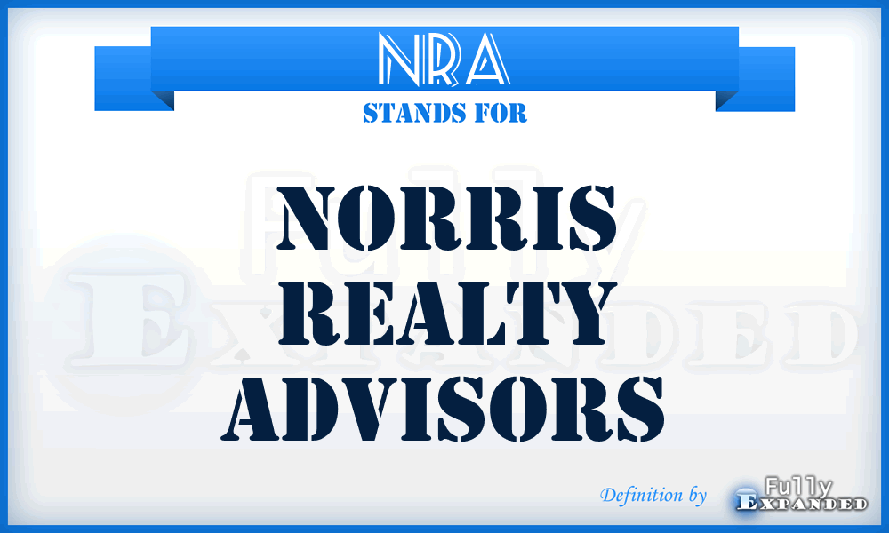 NRA - Norris Realty Advisors