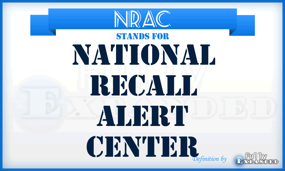 NRAC - National Recall Alert Center