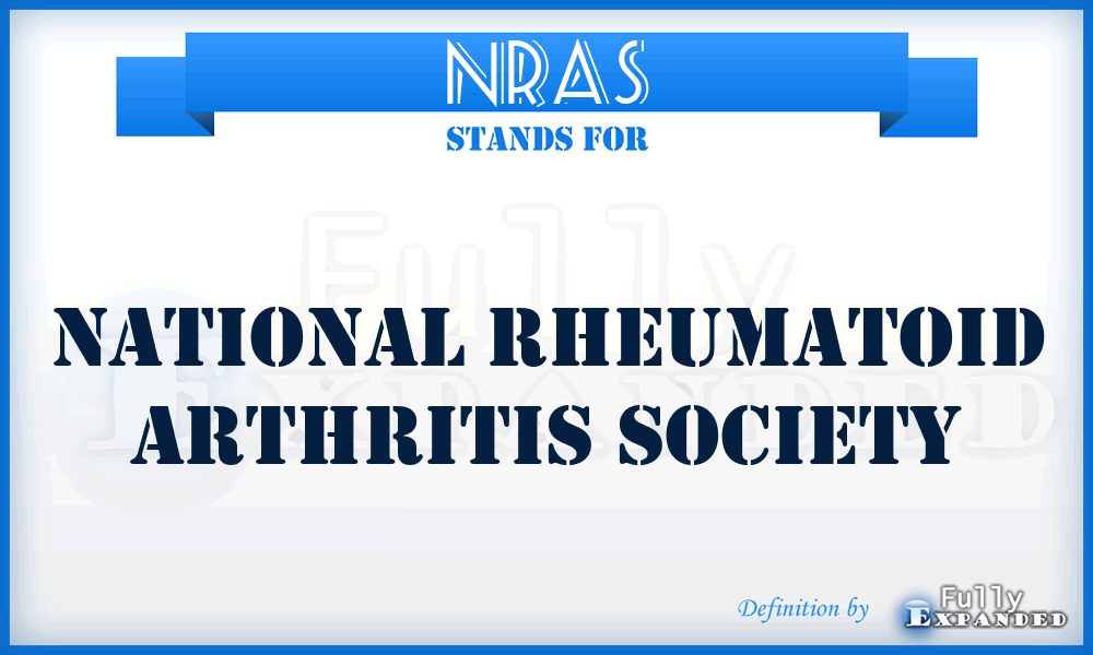 NRAS - National Rheumatoid Arthritis Society