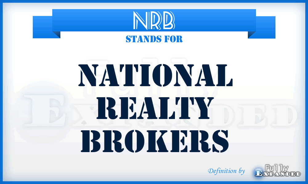 NRB - National Realty Brokers