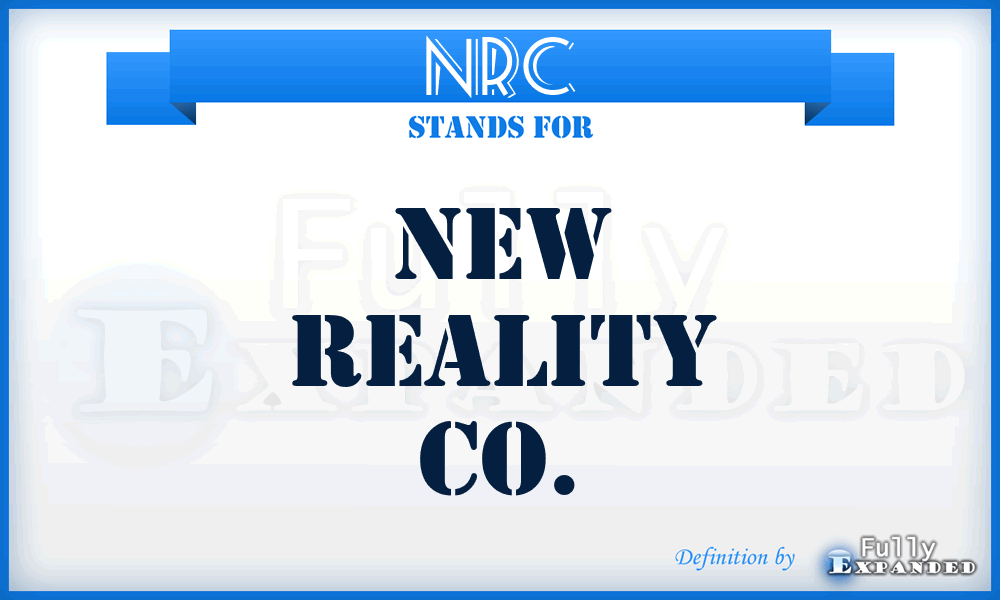 NRC - New Reality Co.