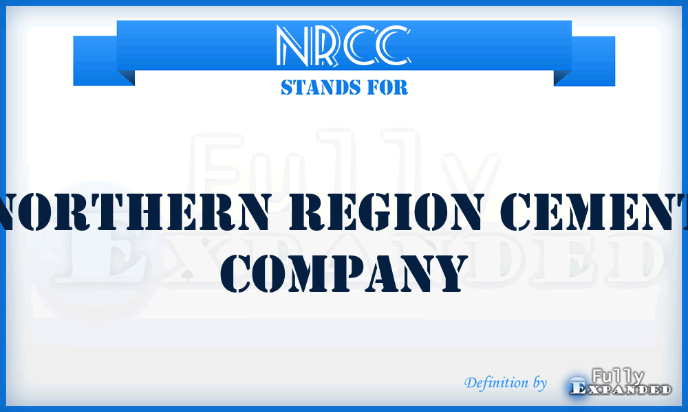 NRCC - Northern Region Cement Company