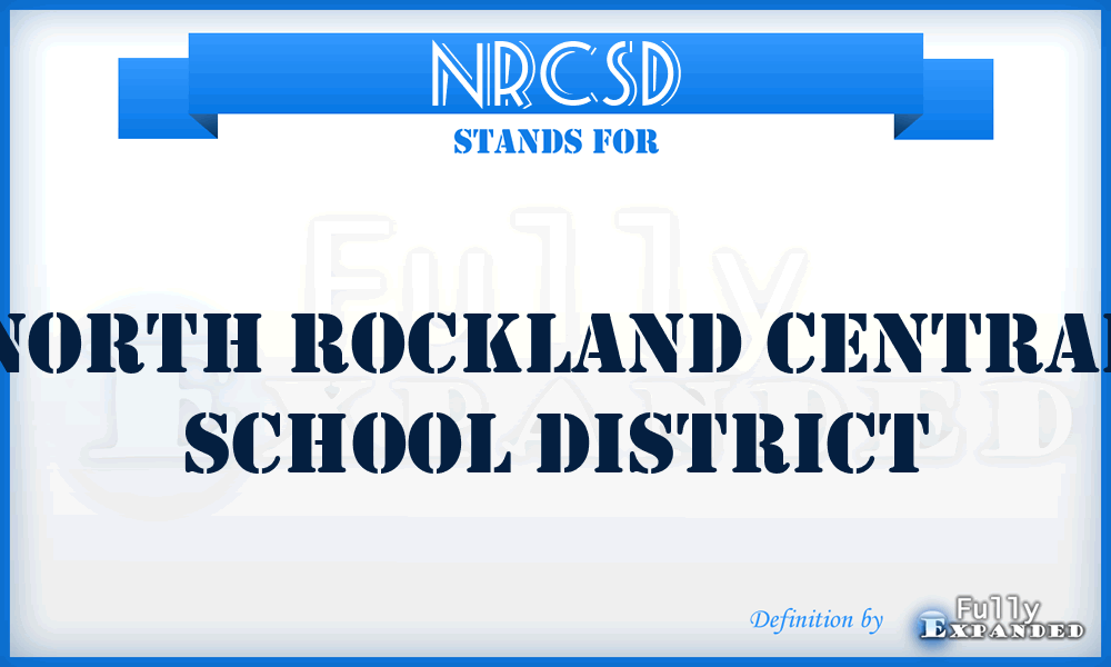 NRCSD - North Rockland Central School District