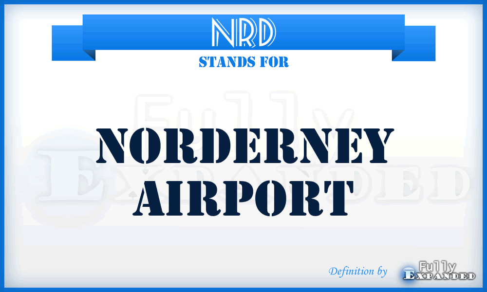 NRD - Norderney airport