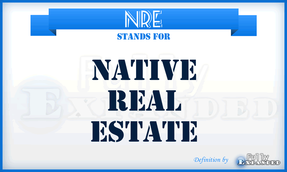 NRE - Native Real Estate