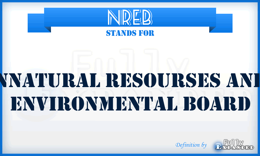 NREB - Nnatural Resourses And Environmental Board