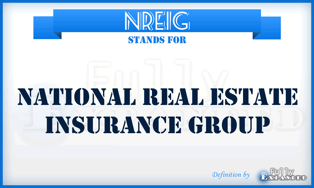 NREIG - National Real Estate Insurance Group