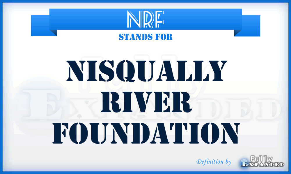 NRF - Nisqually River Foundation