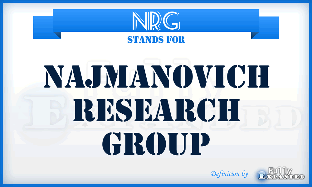 NRG - Najmanovich Research Group