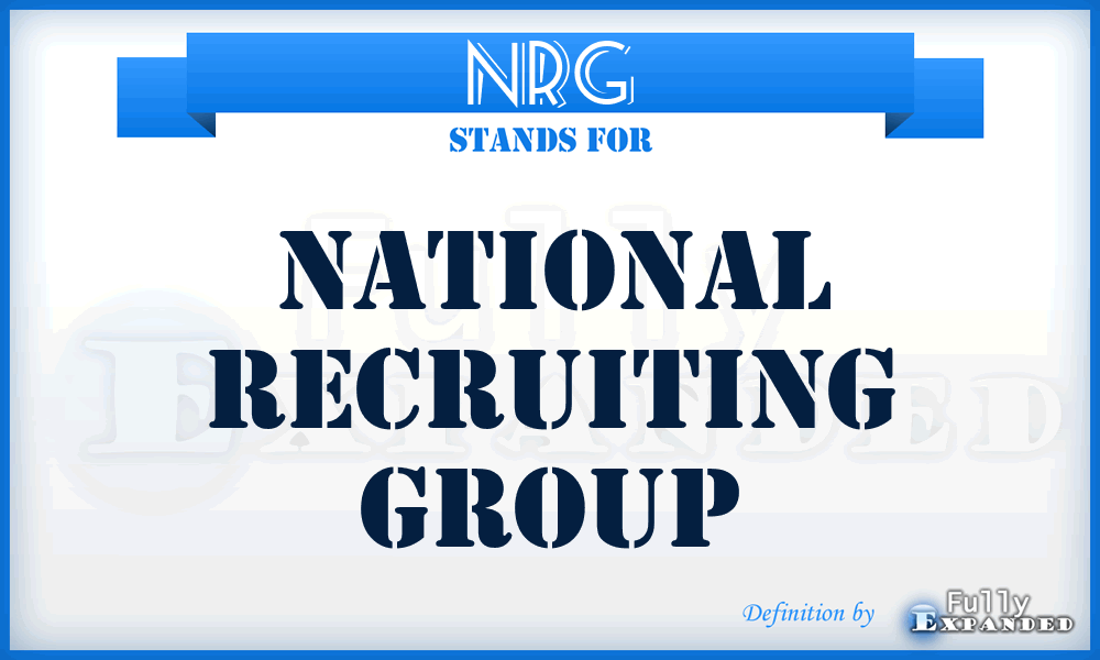 NRG - National Recruiting Group