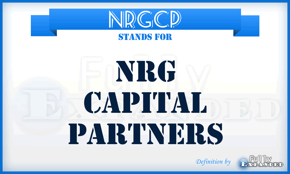 NRGCP - NRG Capital Partners