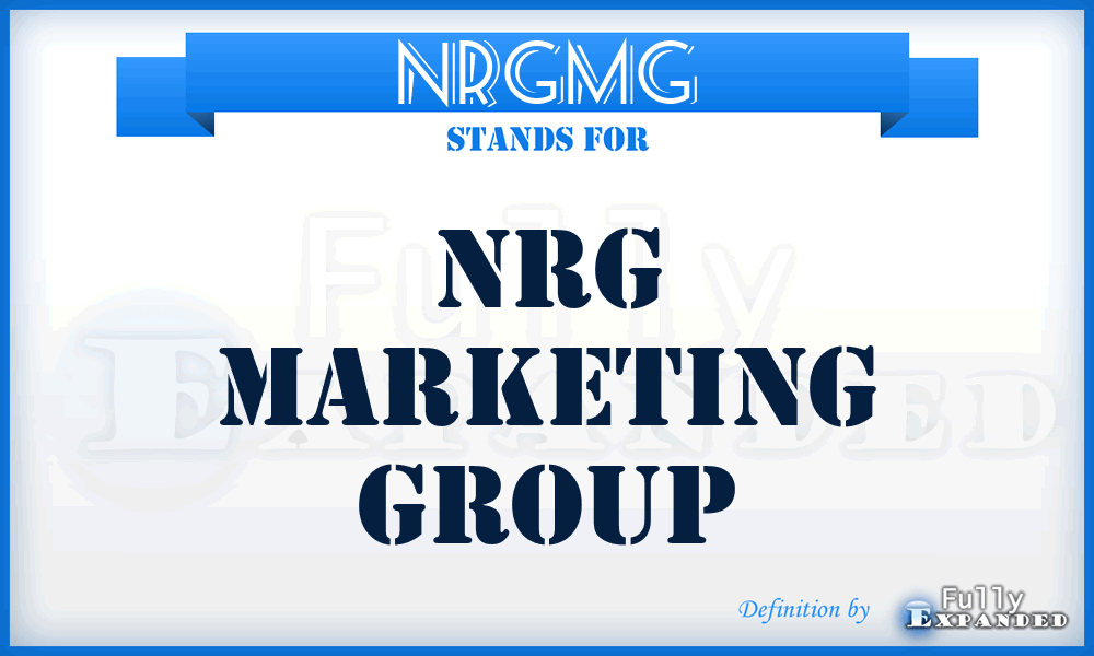 NRGMG - NRG Marketing Group