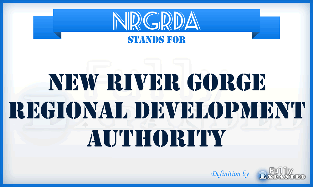 NRGRDA - New River Gorge Regional Development Authority