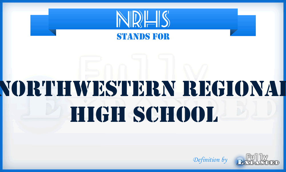NRHS - Northwestern Regional High School
