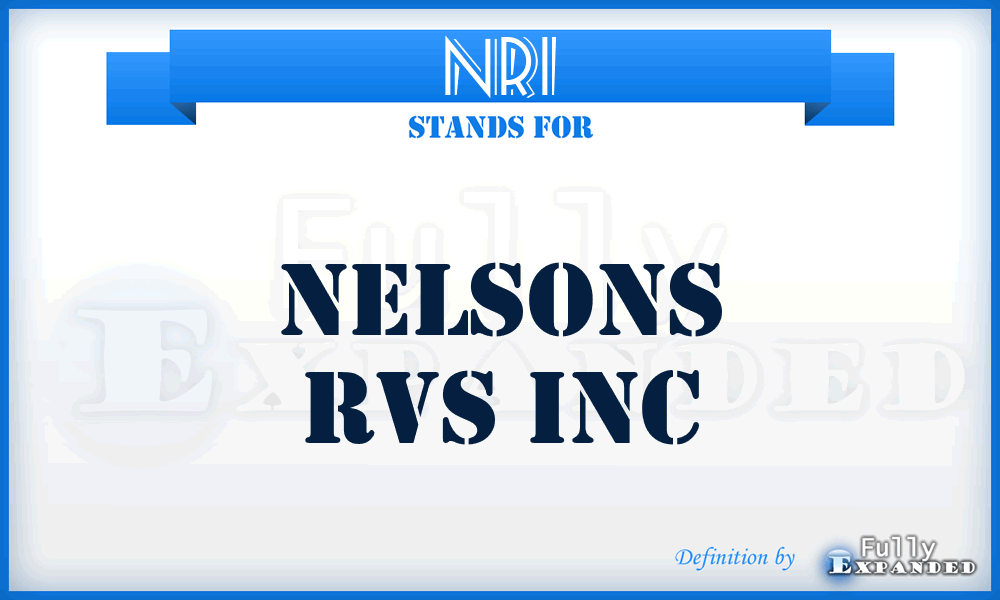 NRI - Nelsons Rvs Inc