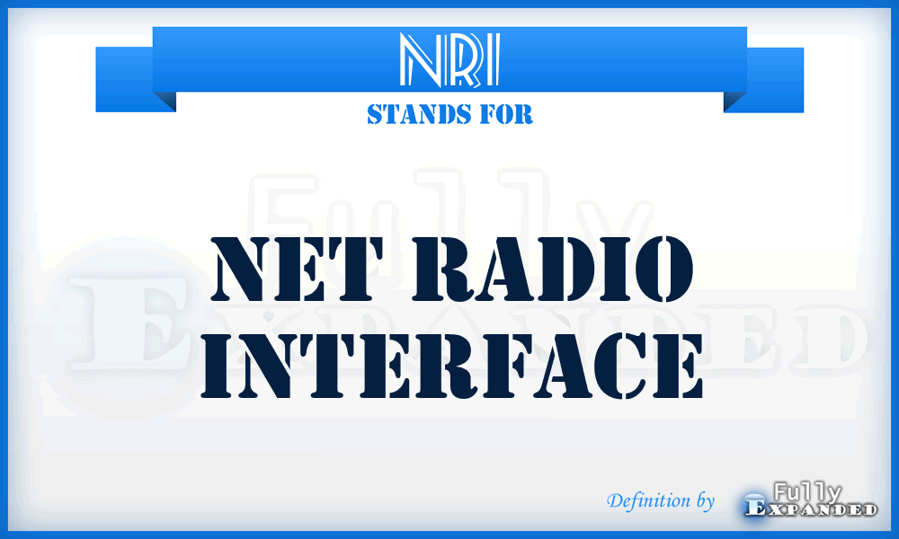 NRI - net radio interface