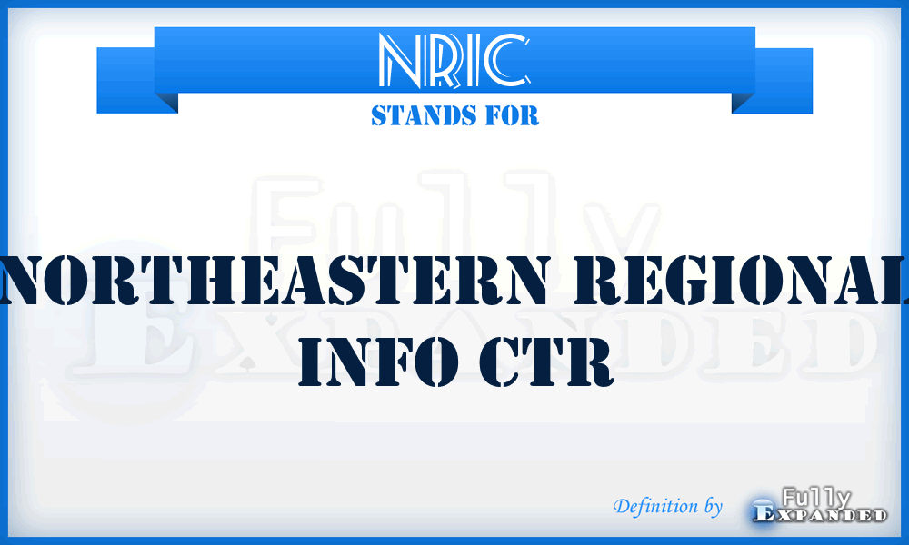 NRIC - Northeastern Regional Info Ctr