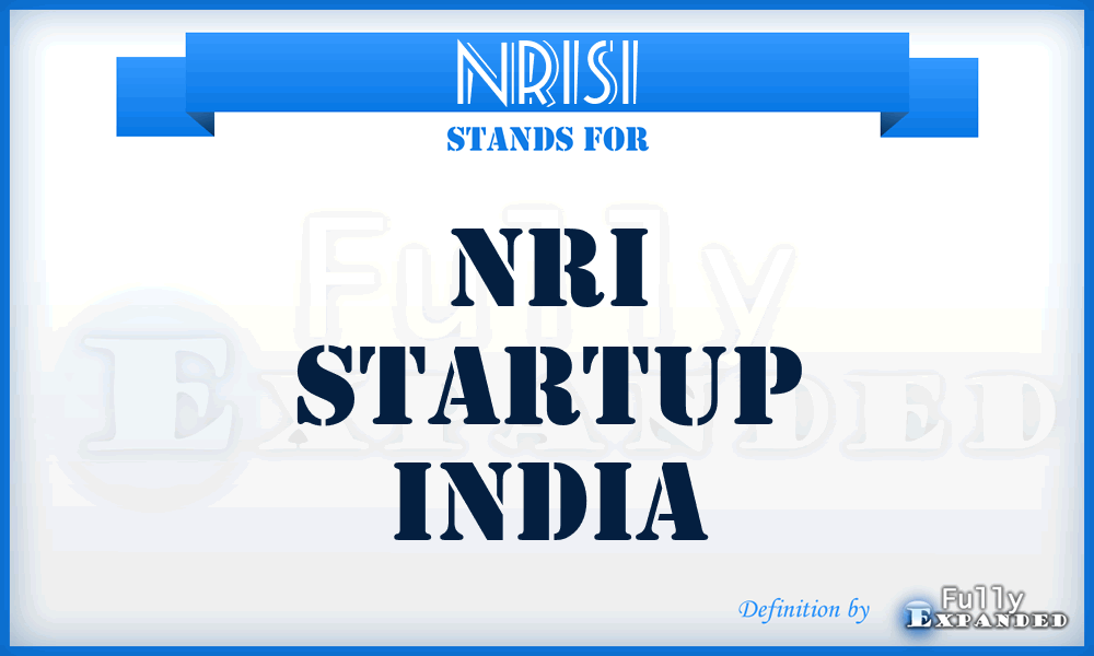 NRISI - NRI Startup India