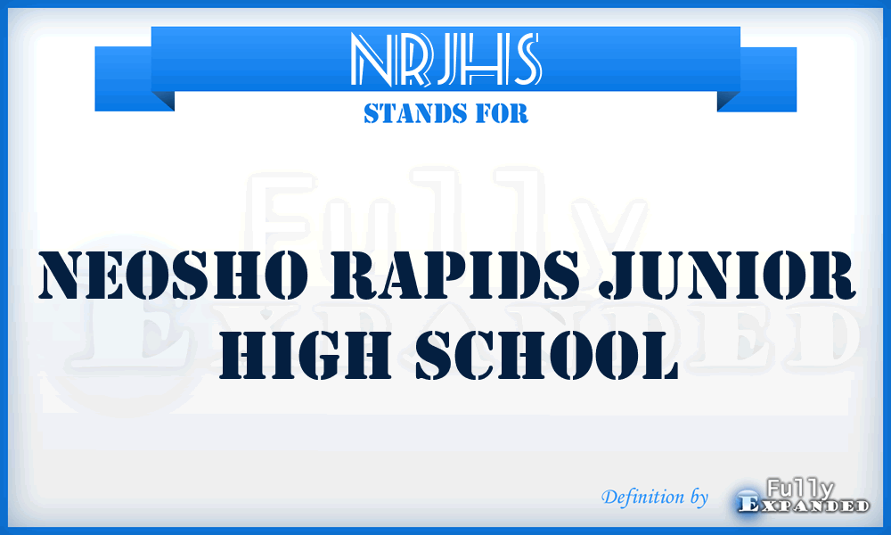 NRJHS - Neosho Rapids Junior High School