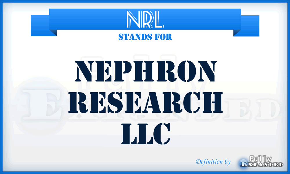 NRL - Nephron Research LLC