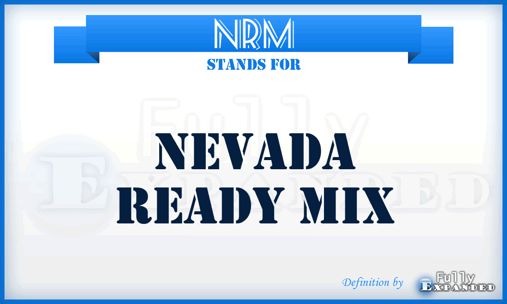 NRM - Nevada Ready Mix