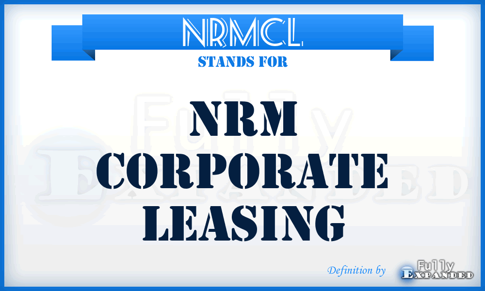 NRMCL - NRM Corporate Leasing