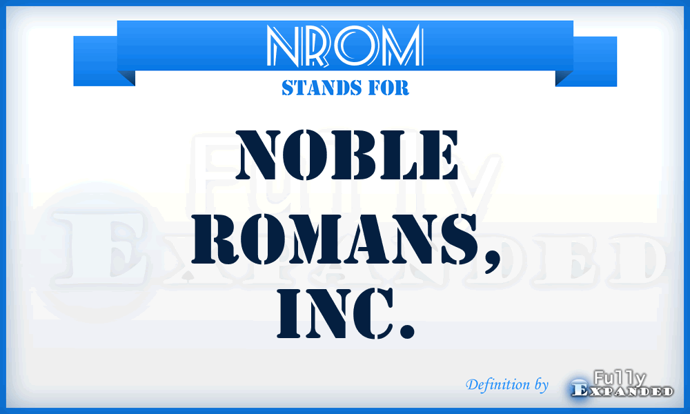 NROM - Noble Romans, Inc.