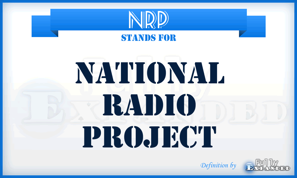 NRP - National Radio Project