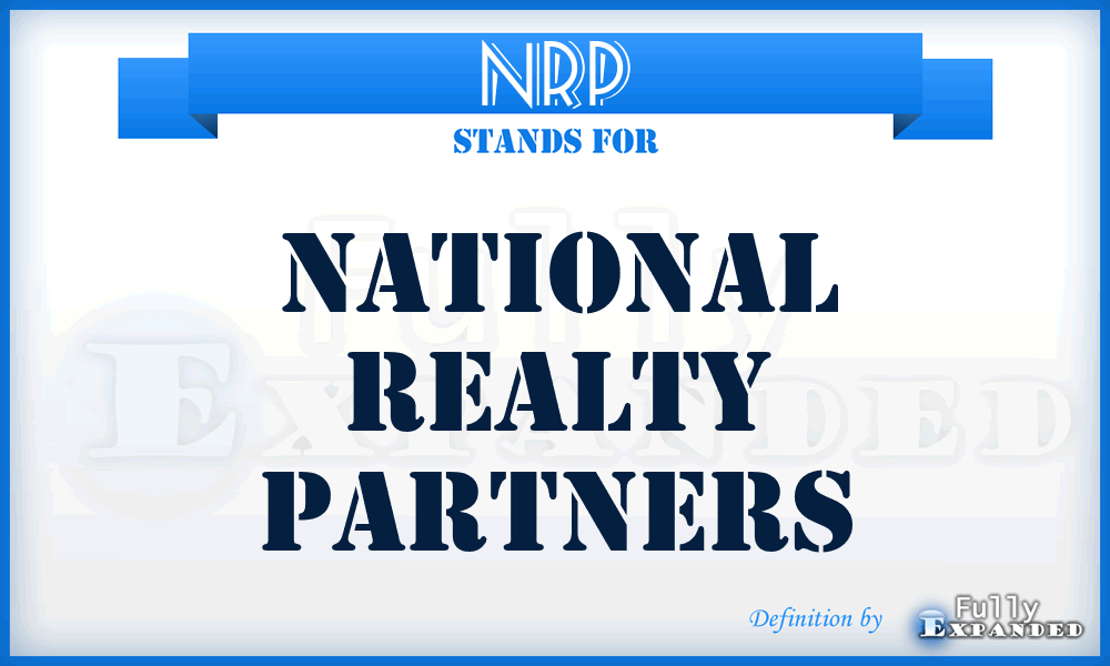 NRP - National Realty Partners
