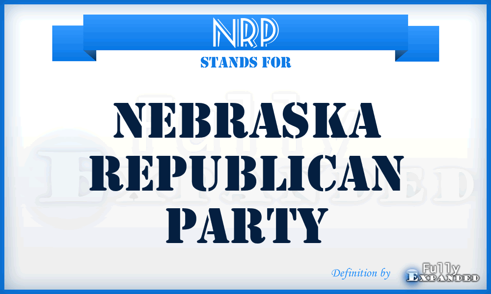 NRP - Nebraska Republican Party