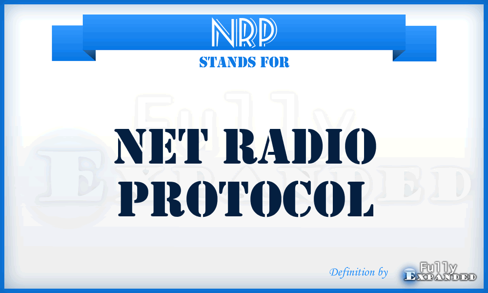 NRP - net radio protocol