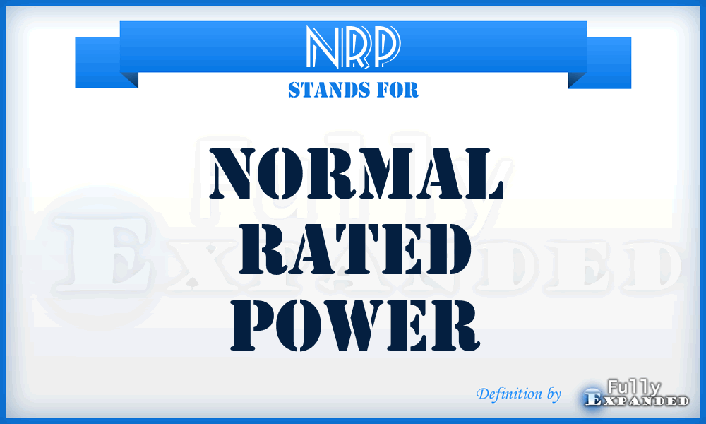 NRP - normal rated power