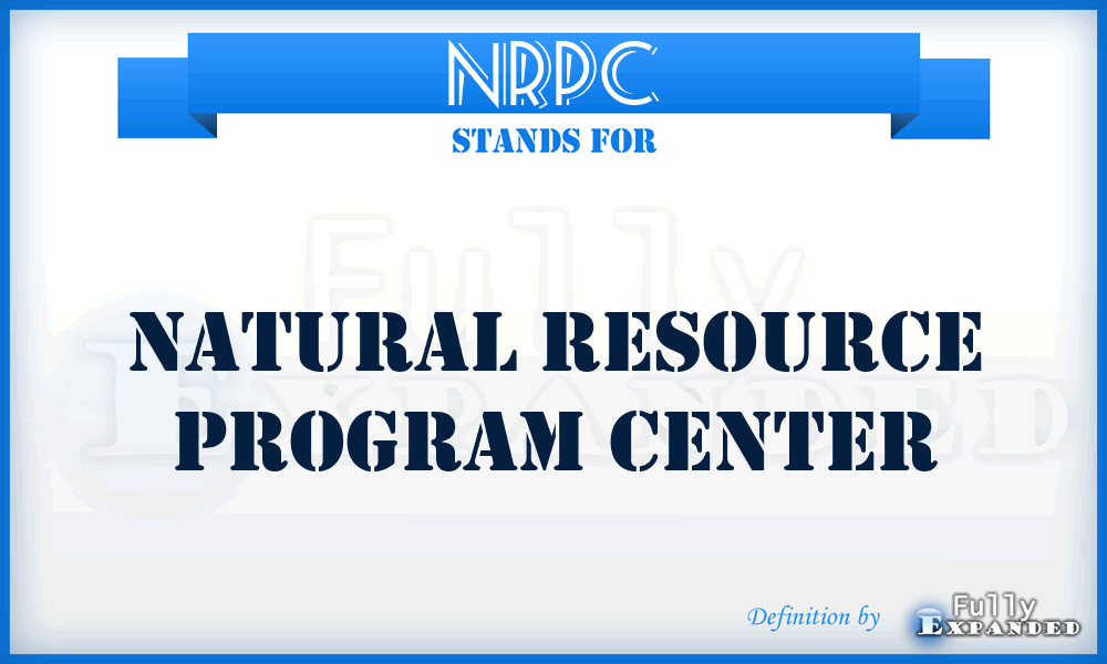 NRPC - Natural Resource Program Center