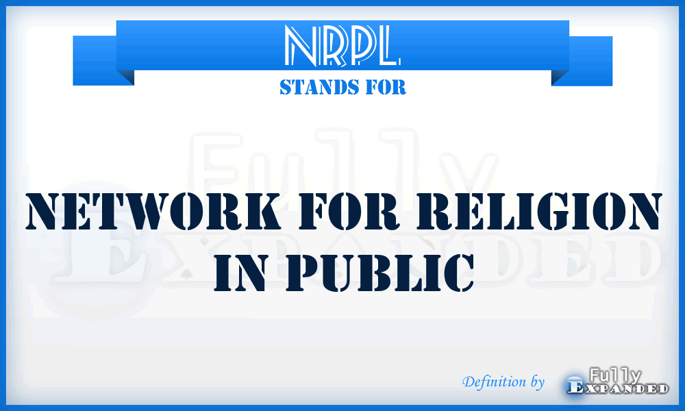 NRPL - Network for Religion in Public