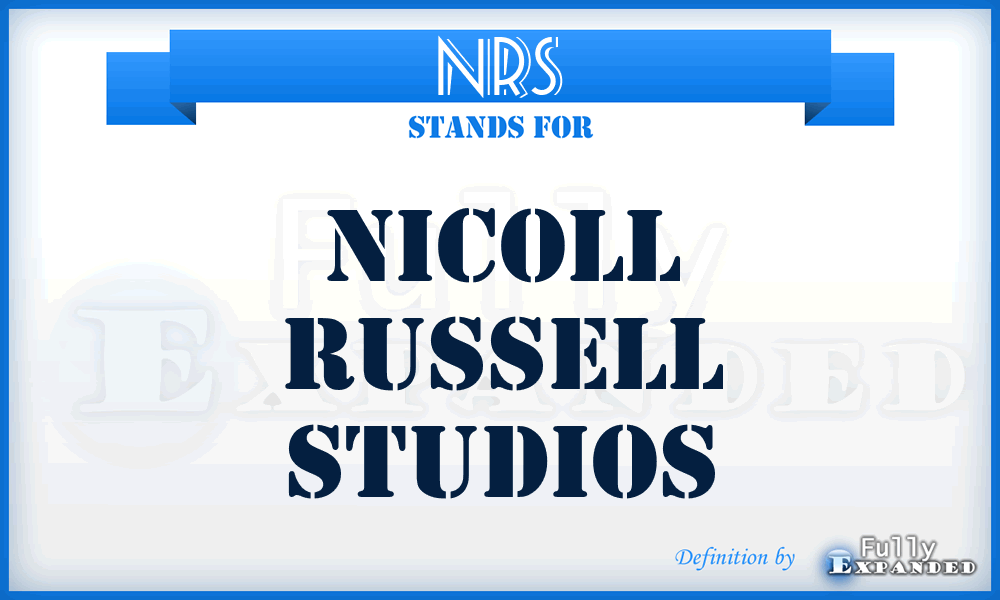 NRS - Nicoll Russell Studios