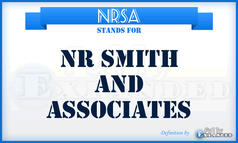 NRSA - NR Smith and Associates