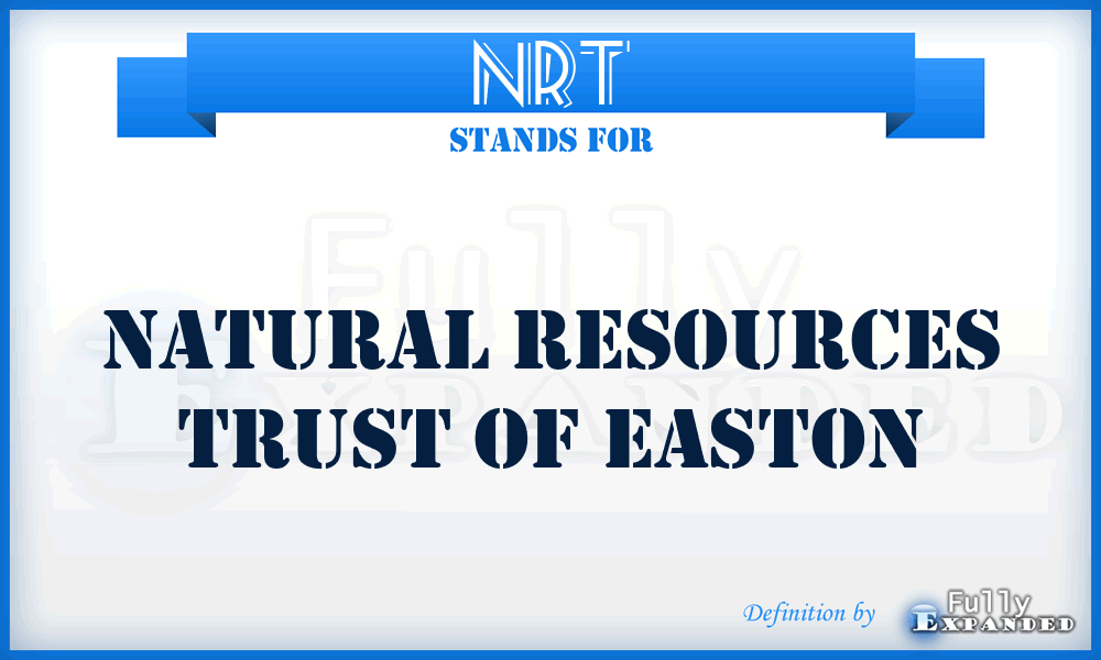 NRT - Natural Resources Trust of Easton