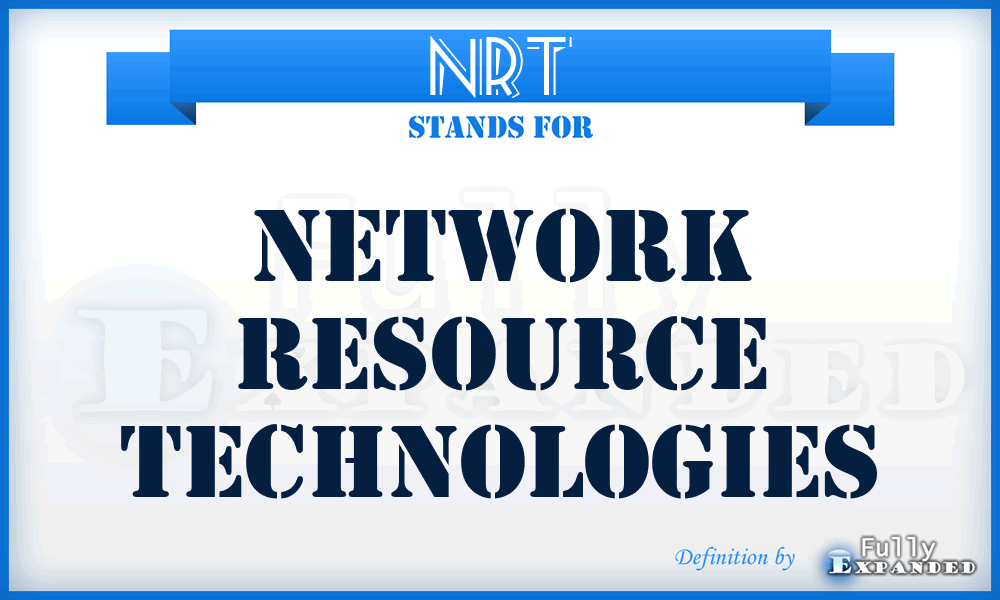NRT - Network Resource Technologies