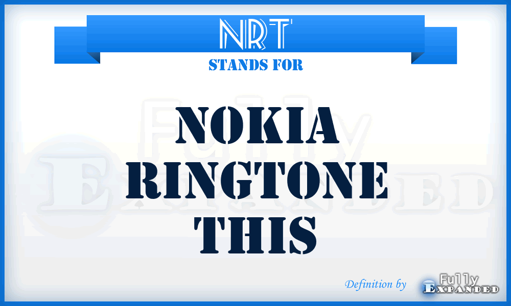 NRT - Nokia RingTone This