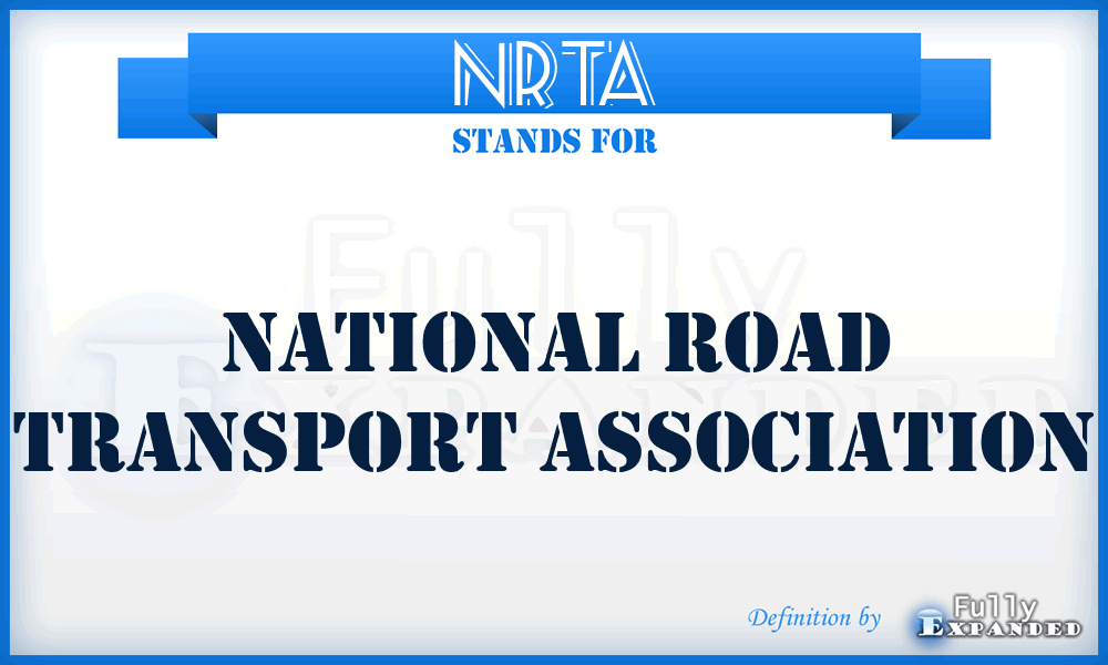 NRTA - National Road Transport Association