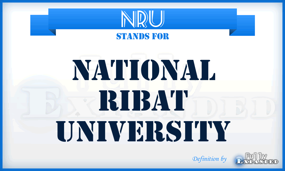 NRU - National Ribat University