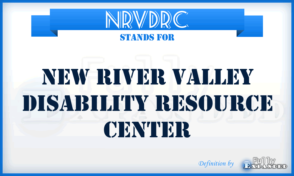 NRVDRC - New River Valley Disability Resource Center